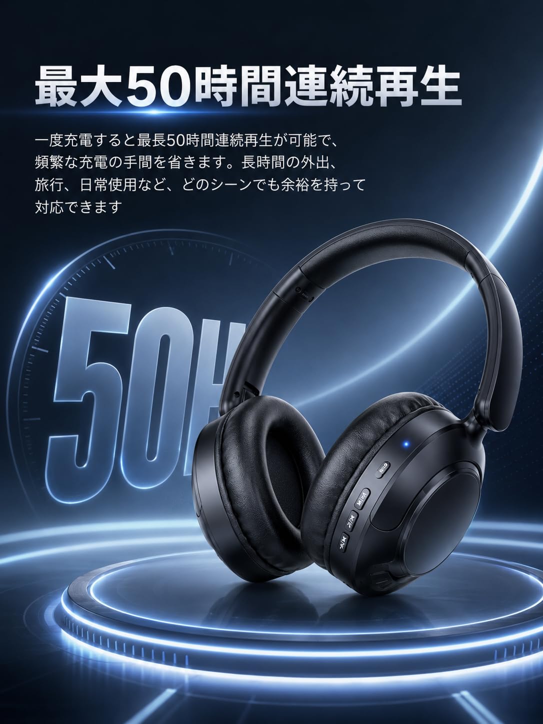 Amazon.co.jp: ヘッドホン bluetooth 【2026年新登場Bluetooth5.4